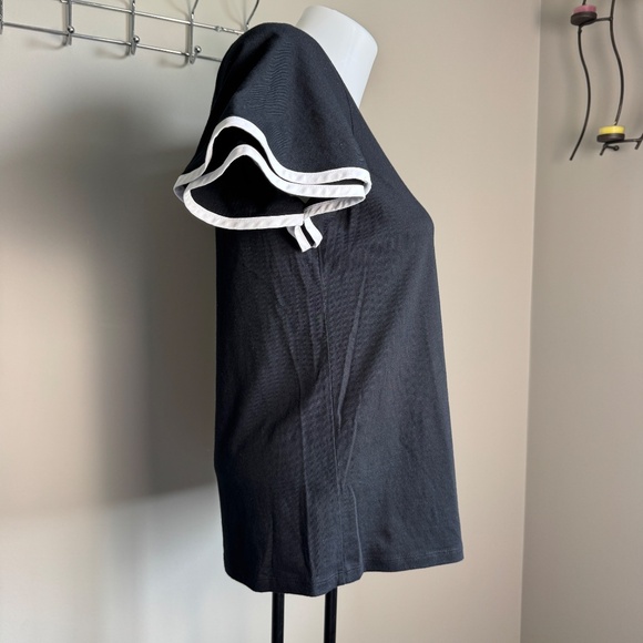 Lauren Ralph Lauren Women's Short‎ Bell Sleeve Popover Tee Black Size S Preppy - Picture 5 of 12